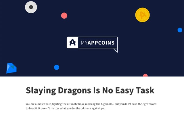 Screenshot of myappcoins.com