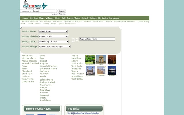 Screenshot of onefivenine.com