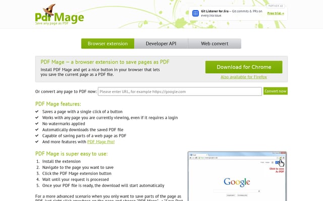 Screenshot of pdfmage.org