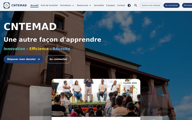 Screenshot of cntemad.mg