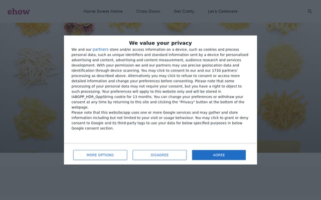 Screenshot of ehow.com