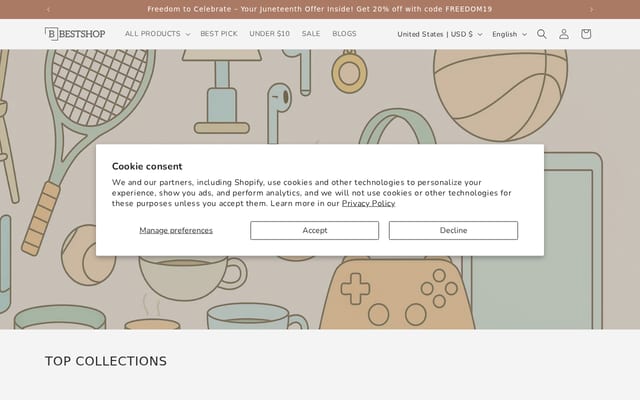 Screenshot of bestshop.com