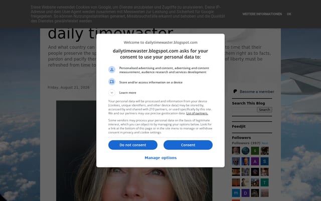 Screenshot of dailytimewaster.blogspot.com