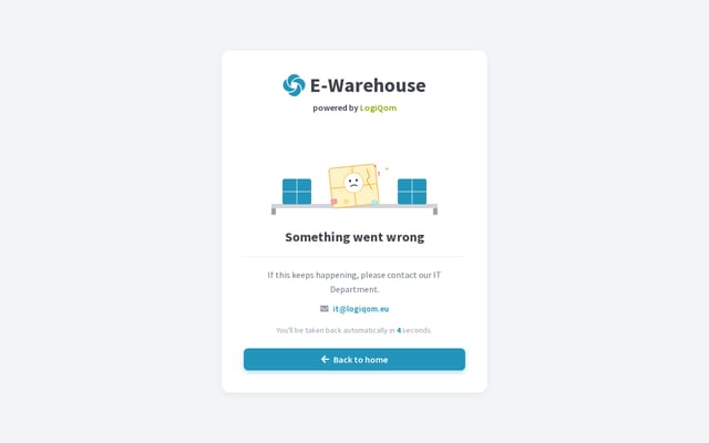 Screenshot of e-warehouse.eu