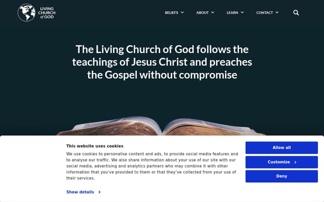 Screenshot of lcg.org