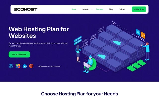 Screenshot of 2cohost.com