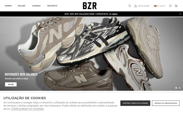 Screenshot of bzronline.com