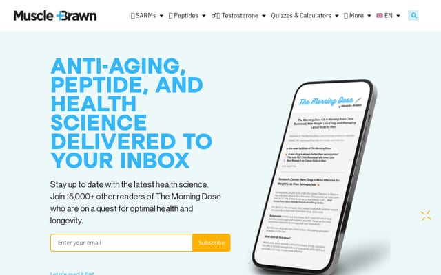 Screenshot of muscleandbrawn.com