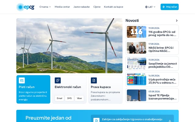 Screenshot of epcg.com