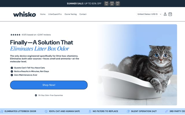 Screenshot of whisko.co