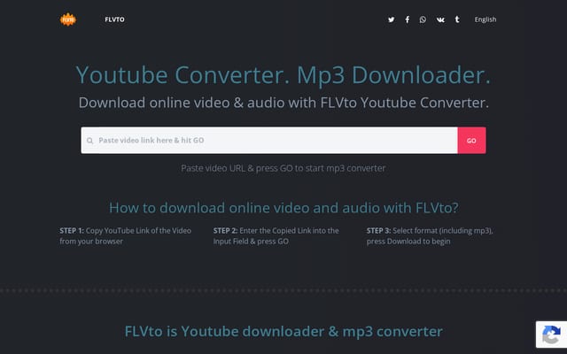 Screenshot of flvto.stream