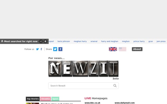 Screenshot of newzit.com