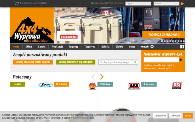 Screenshot of wyprawa4x4.pl