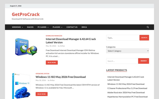 Screenshot of getprocrack.co