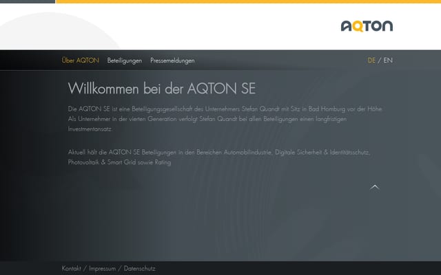 Screenshot of aqton.eu