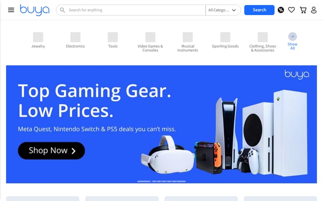 Screenshot of buya.com