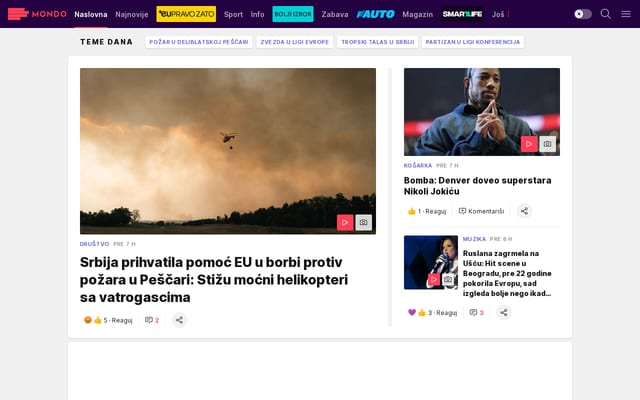 Screenshot of mondo.rs