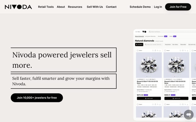 Screenshot of nivoda.net