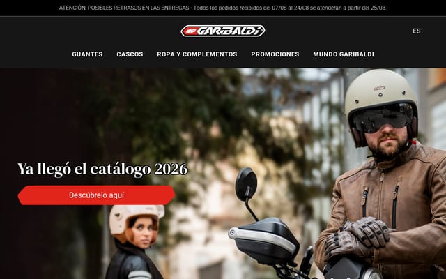 Screenshot of garibaldi.es
