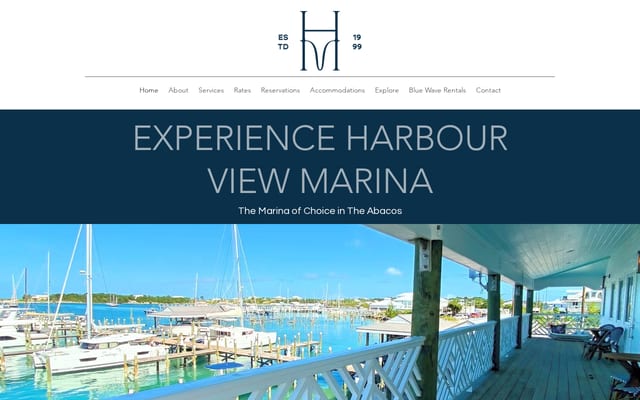 Screenshot of harbourviewmarina.com