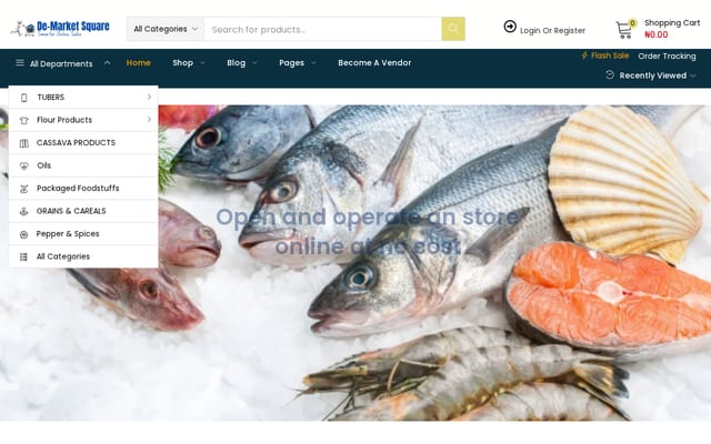 Screenshot of marketsquare.com.ng