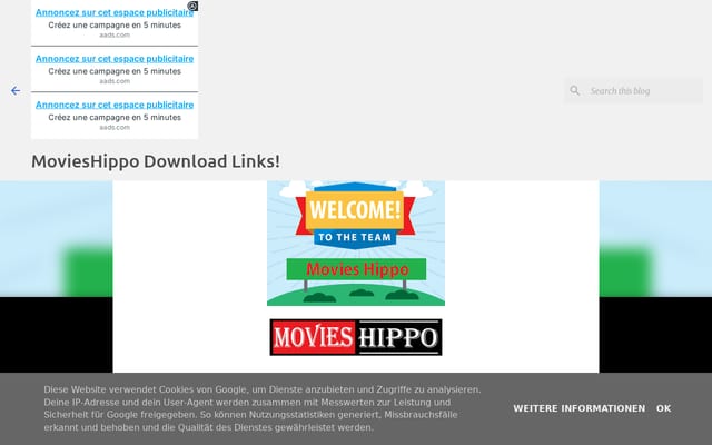 Screenshot of movieshippolink.blogspot.com