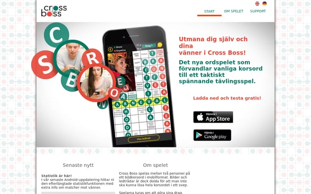 Screenshot of crossboss.se