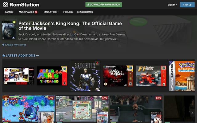 Screenshot of romstation.fr