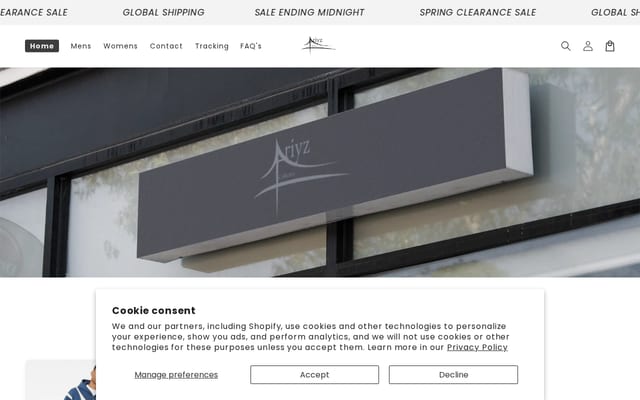 Screenshot of ariyz.com