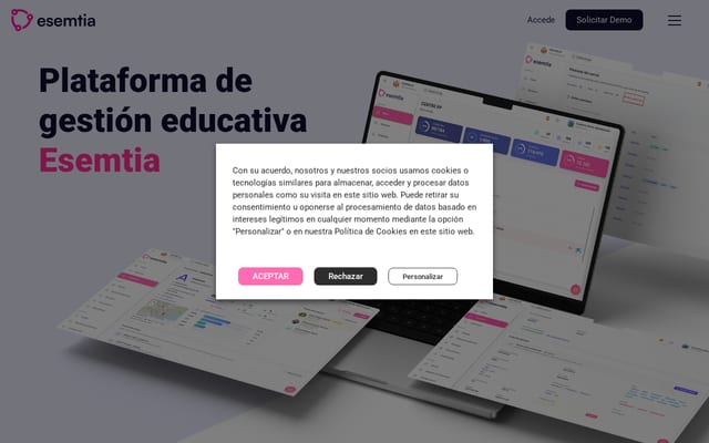 Screenshot of esemtia.ec