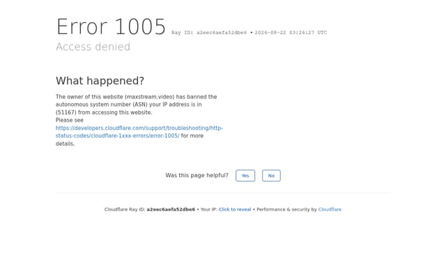 Screenshot of maxstream.video