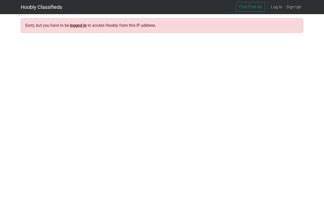 Screenshot of hoobly.com