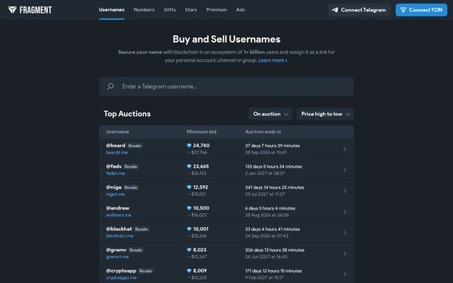 Screenshot of fragment.com