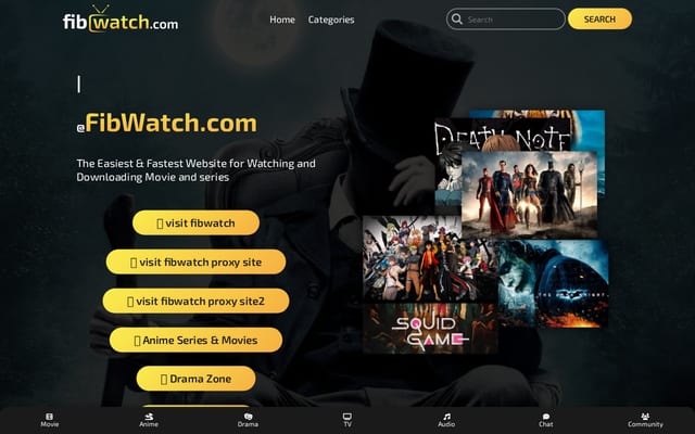 Screenshot of fibwatch.com