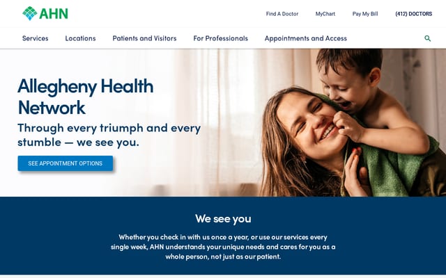 Screenshot of ahn.org