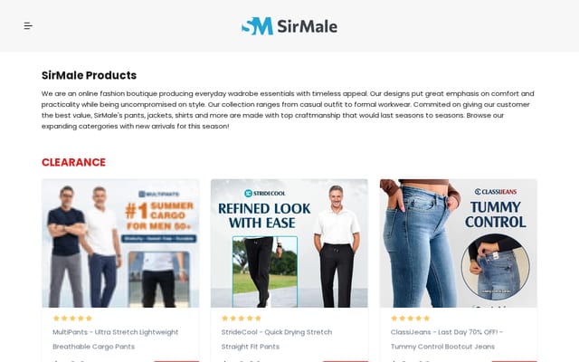 Screenshot of sirmale.com