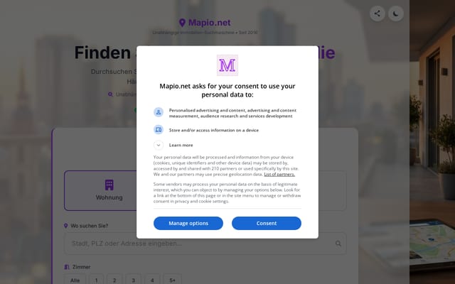 Screenshot of mapio.net