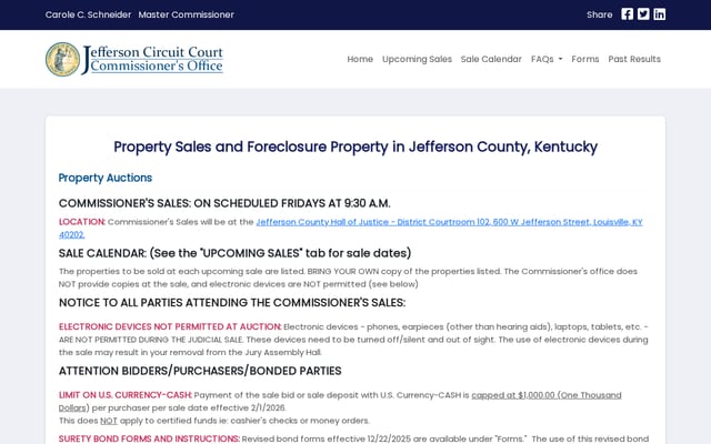 Screenshot of jeffcomm.org