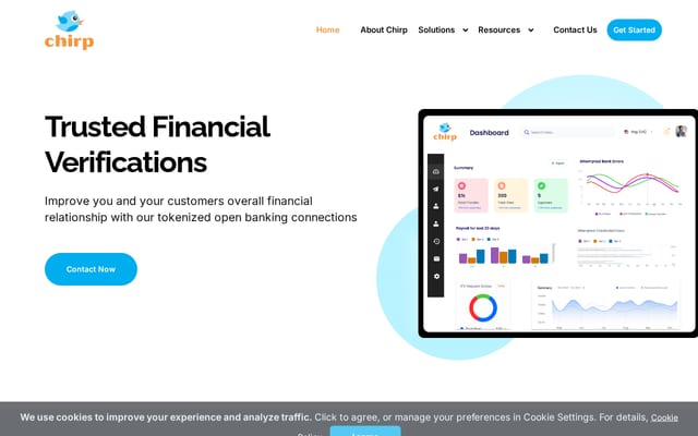 Screenshot of chirp.digital