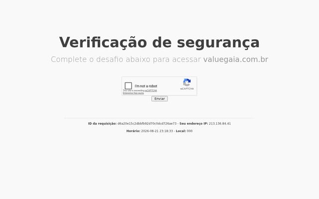 Screenshot of valuegaia.com.br