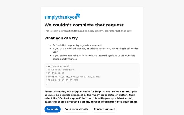 Screenshot of onecode.co.uk