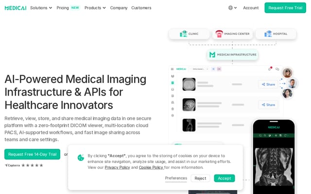 Screenshot of medicai.io