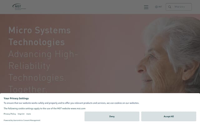 Screenshot of mst.com