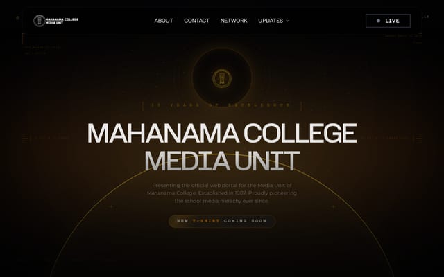 Screenshot of mcmu.lk