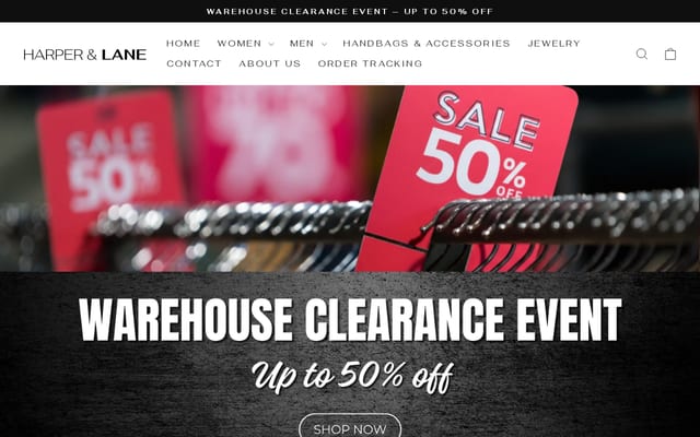 Screenshot of harperandlane.com