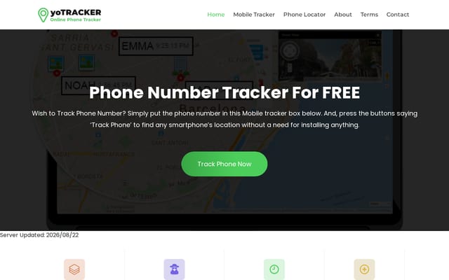 Screenshot of yotracker.com