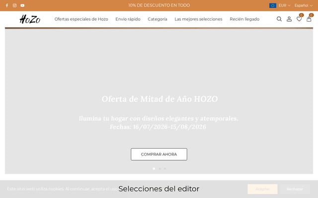 Screenshot of hozo.es