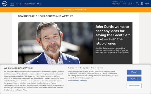 Screenshot of ksl.com