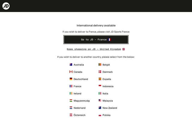 Screenshot of jdsports.co.uk