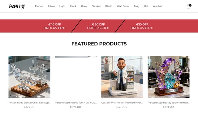 Screenshot of pentty.com